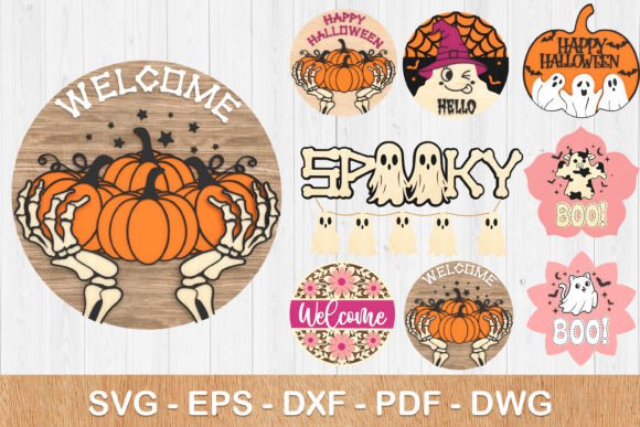 3D Halloween SVGs for Autumn Laser Cutting