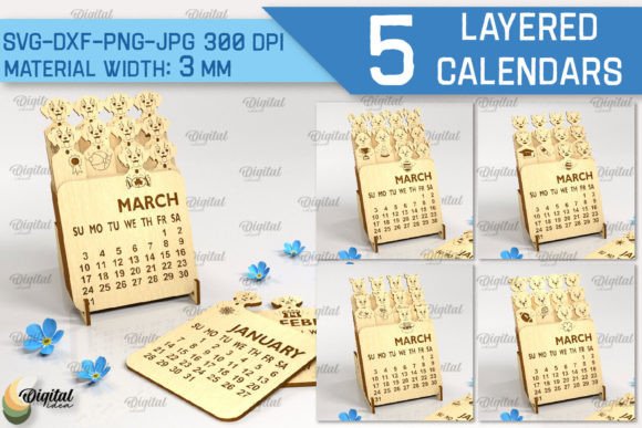 3D Layered Calendar Laser Cutting Stands Review