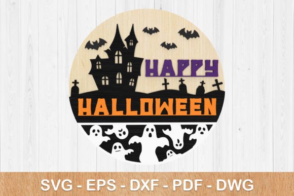 Halloween Laser Cutting: Autumn Door Hanger SVG