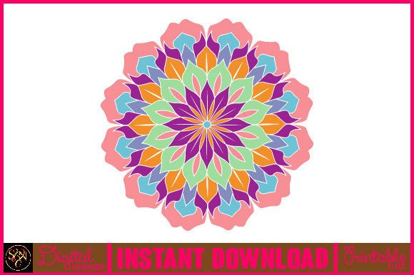 Mandala 3D Layered SVG: Crafts & Graphics