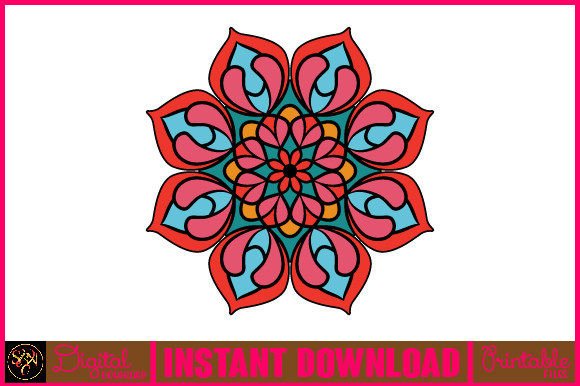 Mandala 3D Layered SVG Cut File-135 for Graphics and Crafts
