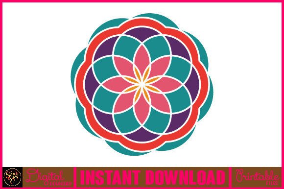 Mandala 3D Layered SVG Cut File-25 for Crafts Graphics