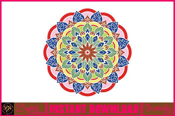 Mandala 3D Layered SVG Cut File-73 for Graphics and Crafts