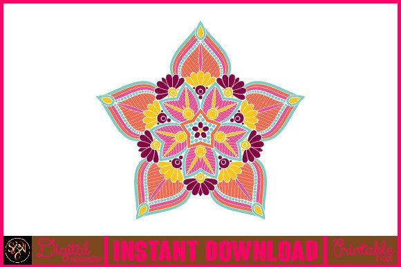 Mandala 3D Layered SVG Cut File-86: Graphics & Crafts Review