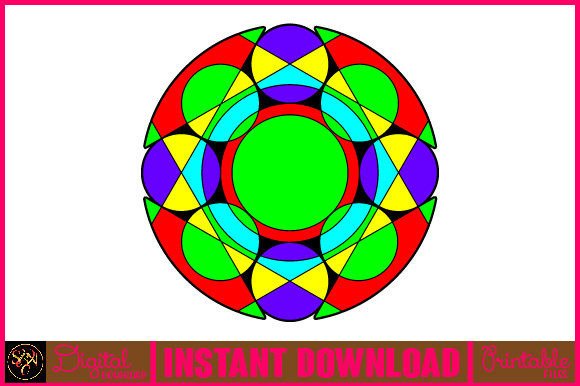 Mandala 3D Layered SVG for Graphics and Crafts