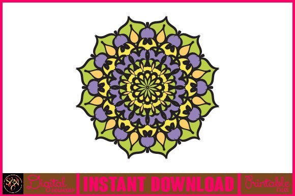 Mandala 3D Layered SVG: Graphics & Crafts
