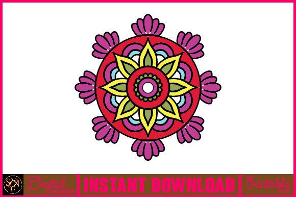 Mandala 3D Layered SVG: Graphics & Crafts