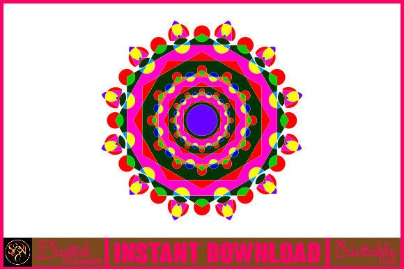 Mandala 3D Layered SVG: Graphics for Crafts